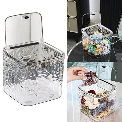 Organisateur d'accessoires pour cheveux Organisateur transparent pour élastiques à cheveux Grande capacité Boîte de rangement de comptoir Multifonctionnel pour chambre à coucher salle de bain