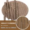 Nordische effen kleur bamboepatroon PVC placemat Teslin ovaal westerse eettafelmat antislip eettafelmat warmte-isolerende mat