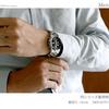 Seiko Herren-Chronographuhr SND367PC, Klassisches Schwarzes Zifferblatt, Quarzwerk mit 1/20-Sekunden-Präzision, Edelstahlarmband, 50m Wasserdicht, Authentisch JDM