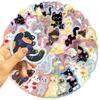 W89C 50Pcs Cartoon Kitten Sticker Aesthetic Sticker for Water Bottle Scrapbooking