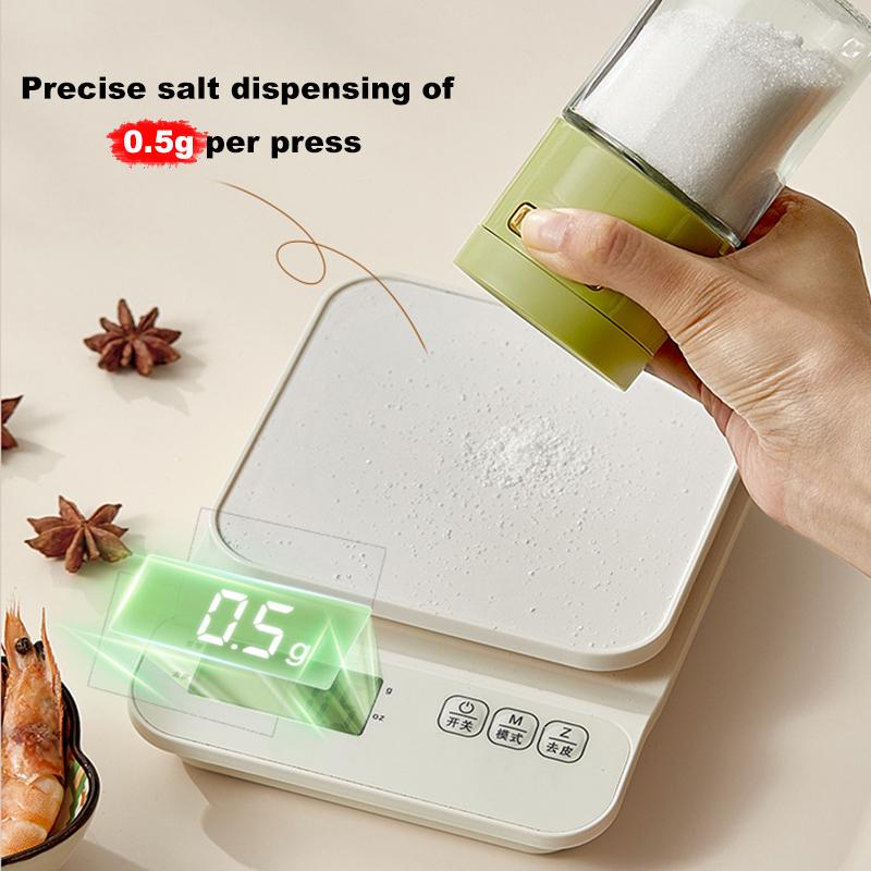180ml Láhev na kontrolu soli Čirá Kvantitativní kořenka 0,5g Sypátko na sůl Lisovací typ Skleněná solnička Nádoba na koření