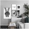 Black White Poster Fashion Print Sexy Movie Girl Camera Canvas Painting Minimalist Wall Art Picture Modern Living Room Decor