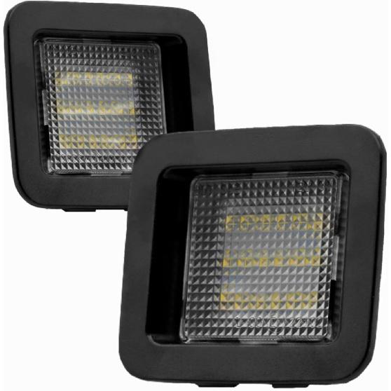 

Yankok LED License Plate Lights Compatible with Ford F150 All Models 2015-2020 and F150 Raptor 2017-2020 Thirteenth Generation White Panel with Clear Black Panel with Clear Le