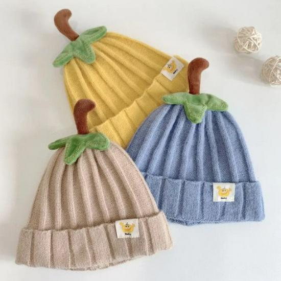 Neuankömmling: Niedliche & Kuschelige Winter Kürbis Strickmütze für Babys und Kinder