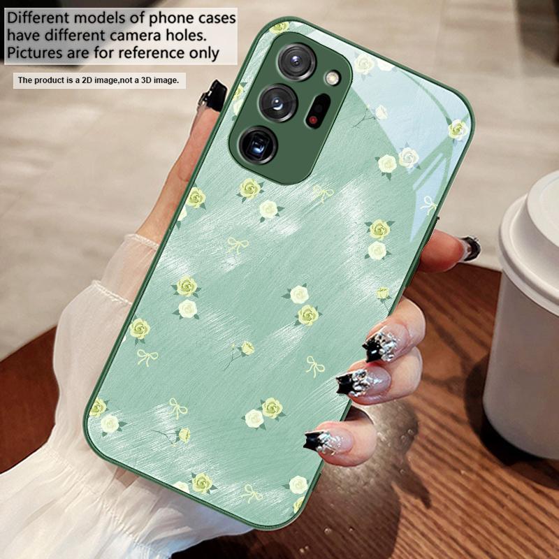 Gradient Yellow Rose For Samsung M02 12 Note 8 9 10 20 A 01 A02 A03 Core 04 05 06 10 12 13 14 15 A16 glass Ultra phone case