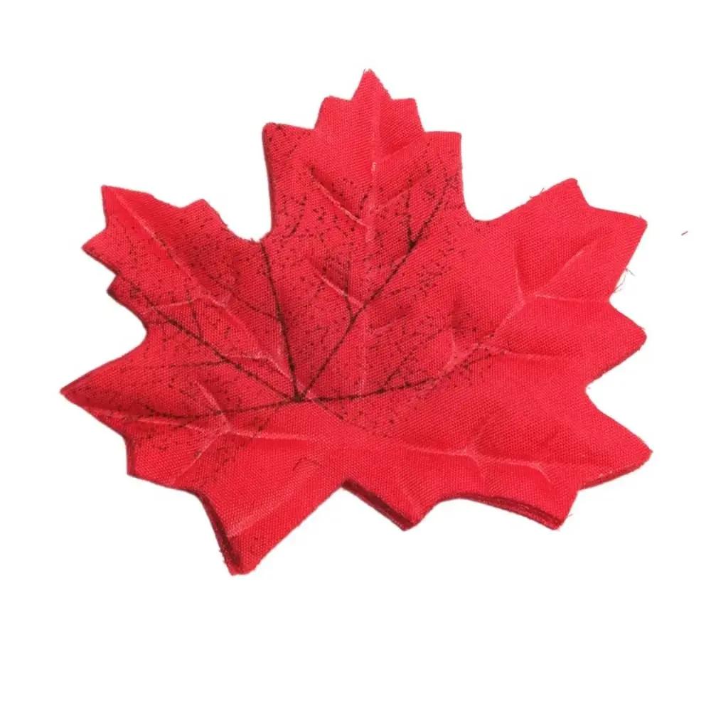50Pcs Artificial Maple Leaves Silk Fake Autumn Leaves Diy Handmade Fall Leaf Wedding XMAS Party Decor Fall Wedding