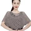 Versatile Vintage Style Crochet Shawl Knitted Hollow Out Shoulder Wrap Fake Collars Hollow Shawls Spring Autumn