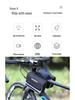 Oberrohr-Satteltasche für Mountainbikes mit Handyhalter