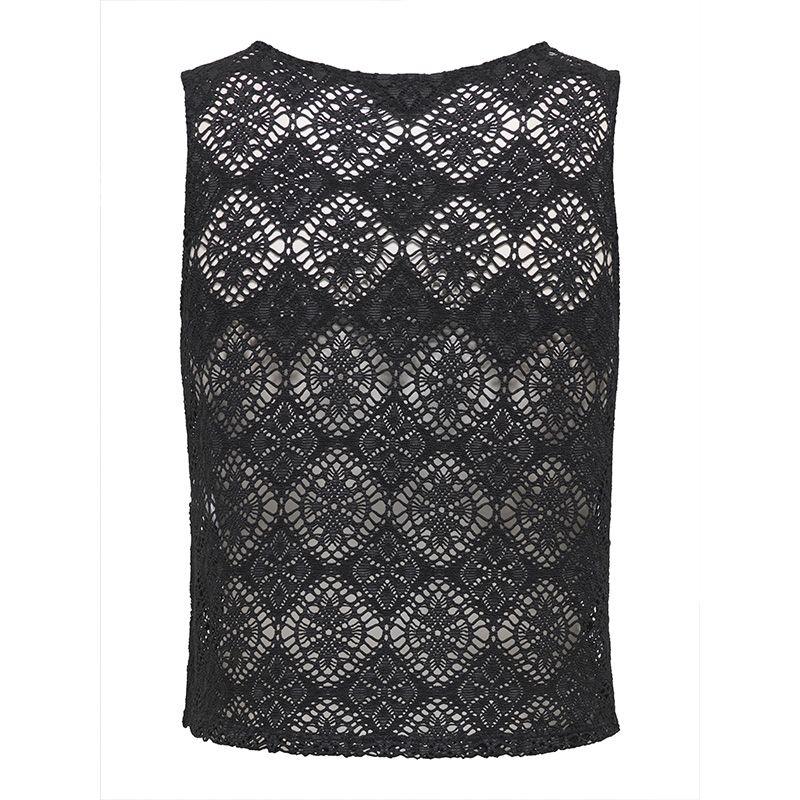 Débardeur à dentelle eva col rond regular Femme JDY