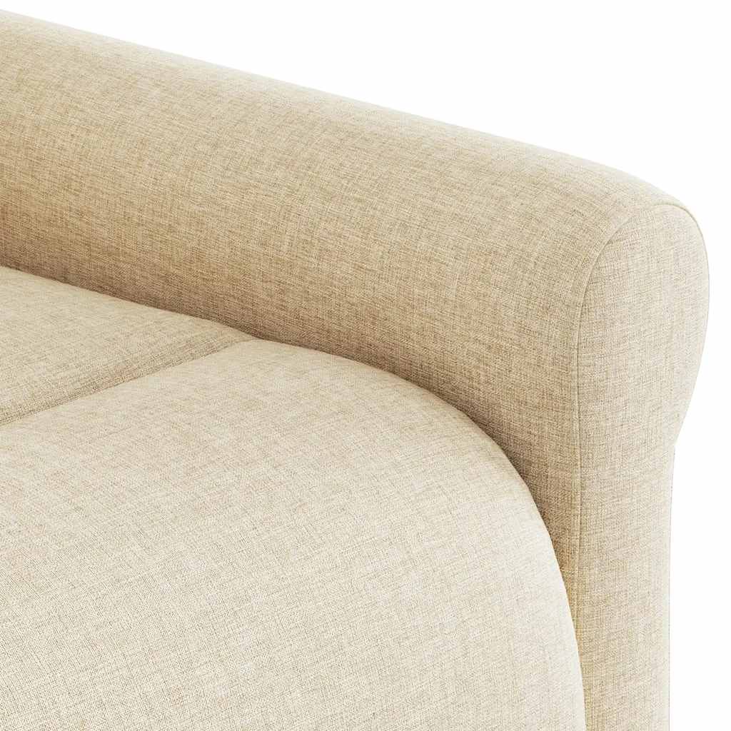 Recliner with Rising Function Cream Fabric