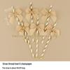 Disposable Paper Straw Bow for Children's Birthday Cupcake Decoration