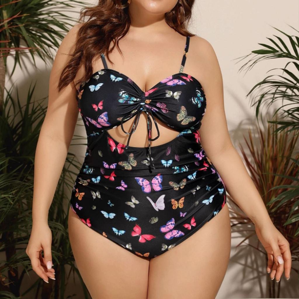 Women's Sexy Butterfly Print Beach Swimsuit main image 1