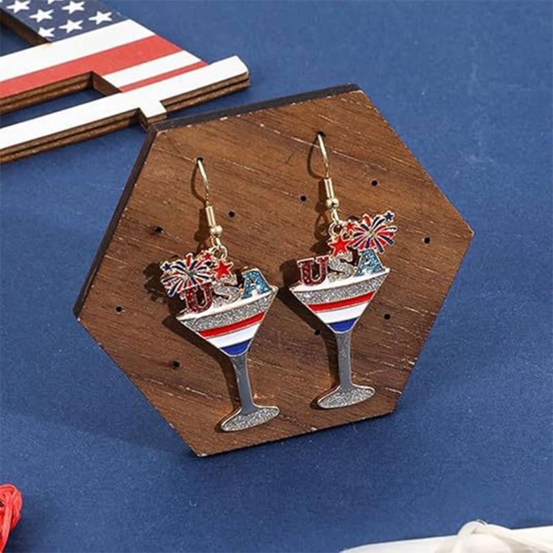 Delicate Earrings Independence Day Theme Fashion Accessories Party Earrings Suitable for Casual or Formal Occasions