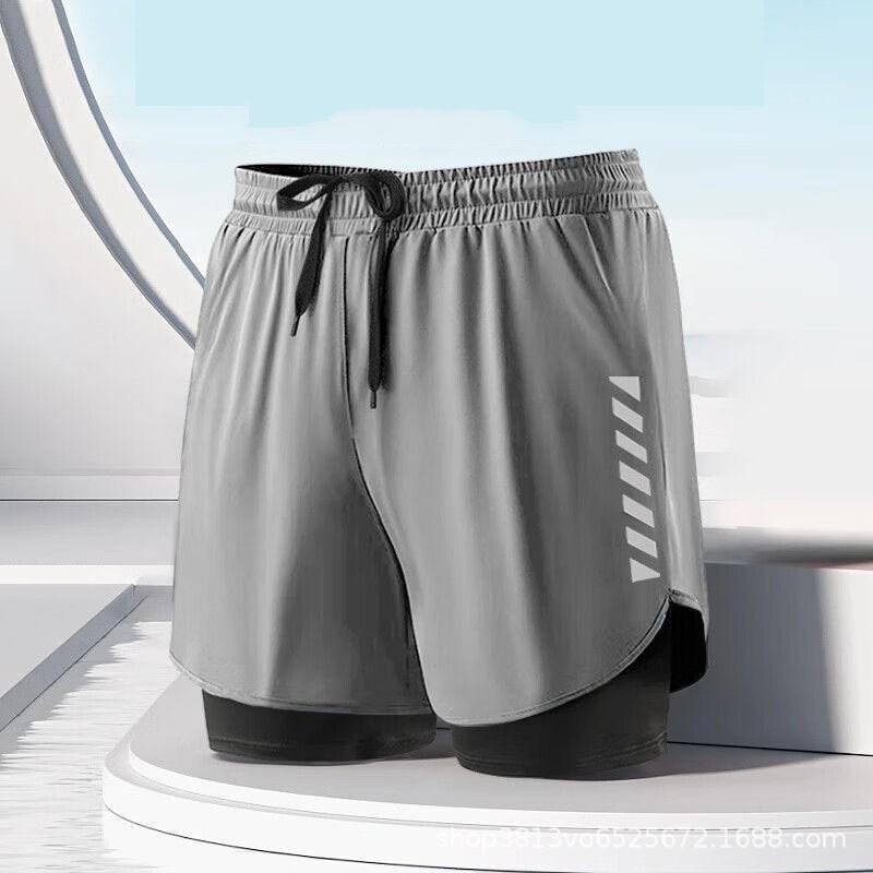 Mens Quick-Dry Board Shorts With Built-in Liner Surfing Beach Running Gym Yoga Sportswear