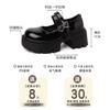 French Thick Heel Loafers with Skirt Girls Small Leather Shoes Summer Fashion Jk Platform British Mary Jane Single Shoes
