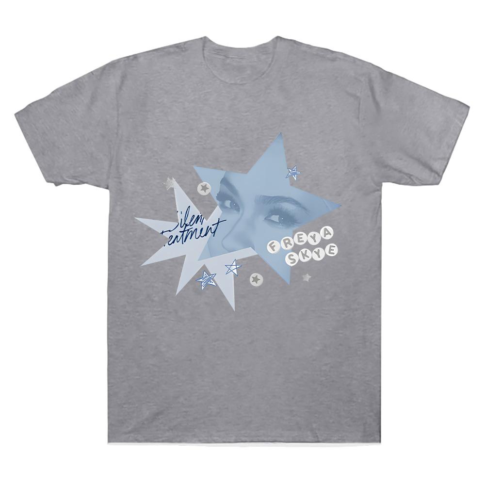 Silent Treatment T-Shirt Freya Skye Grafik Y2k T-Shirt Herren Damen Lässig Baumwolle Harajuku Street Hip Hop Kleidung T-Shirt