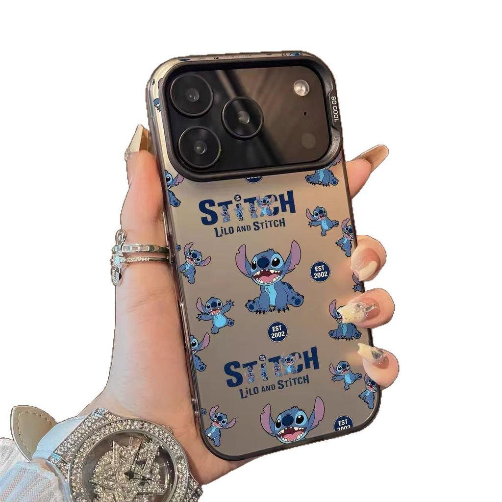 Apple iPhone 17 Pro Full Screen Stitch Case: Silver Shell Anti-Fall Protection for iPhone 16/15/14/13