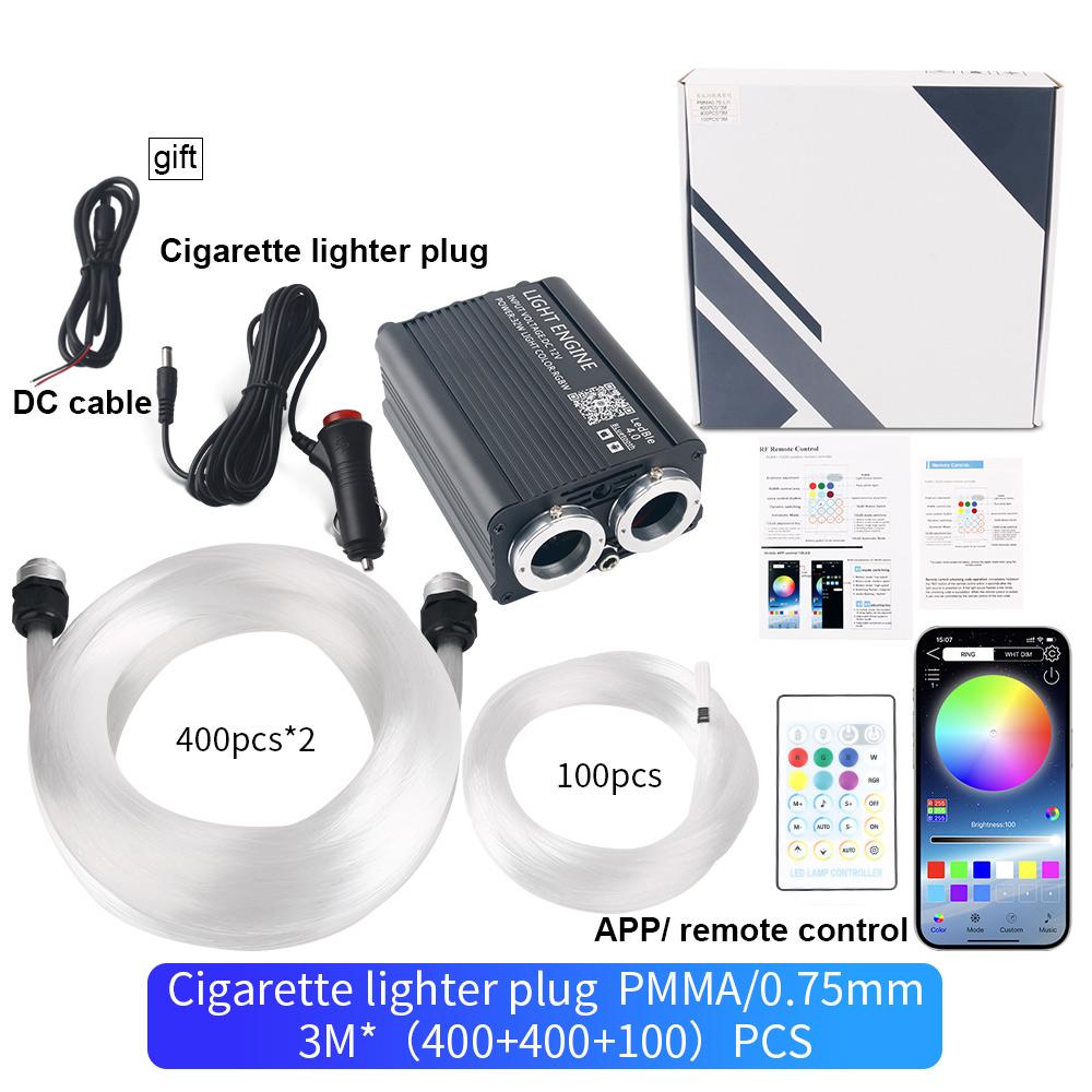 New 16W Car Starry Sky Light Interior Atmosphere Light Twinkle Starry RGB Stream Light Ceiling Car Home Decor RGBW Fiber Optic