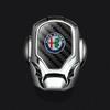 Car ONE-CLICK Start Button Protective Cover Emblem Stickers For Alfa Romeo GT 147 159 156 166 Giulietta Tonale Volante 8C