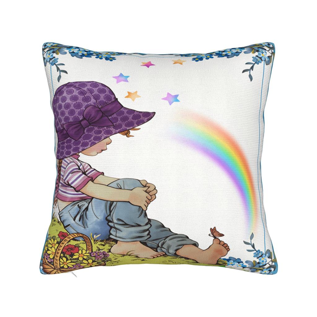 Art Sarah Kay Swing Girl Pillow Cover Comfy Cushion Cover Funny Pillow Case For Office Car Home Decor