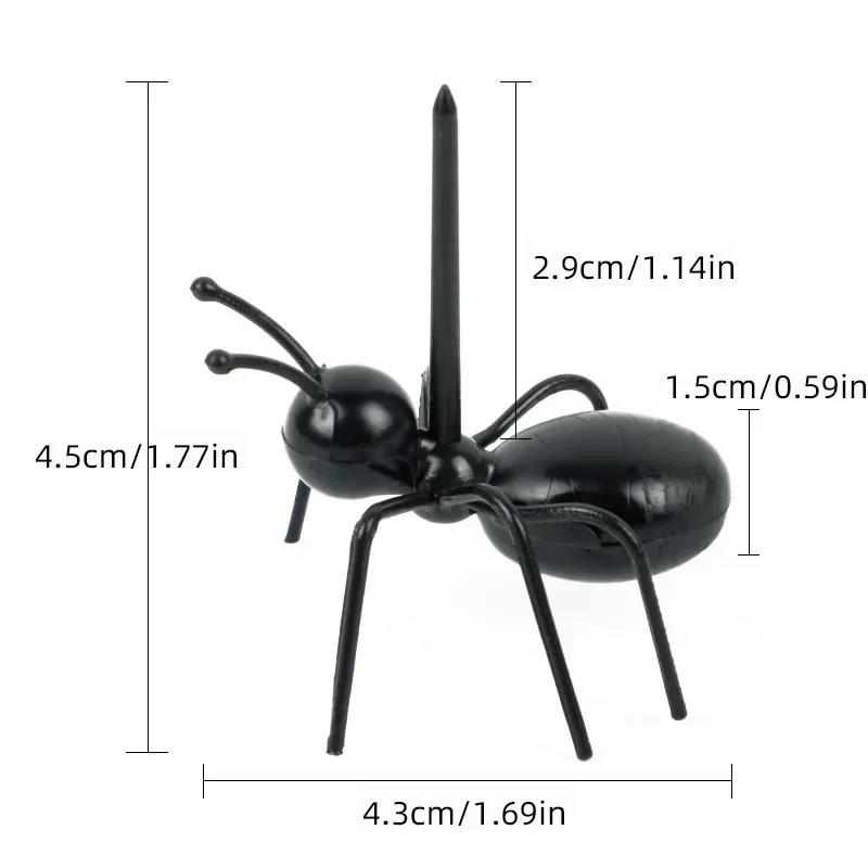 12Pcs Ant Fruit Fork Set Plastic Ant Toothpick Bento Stick Party Cake Snack Fork for Home DIY Table Decor Kid Lunch Accessories