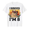 8th Birthday I Survived 67 Now Im 8 Funny Capybara Kid Tshirt For Men Women 100 Cotton T Shirts Short Sleeve Tops 04101