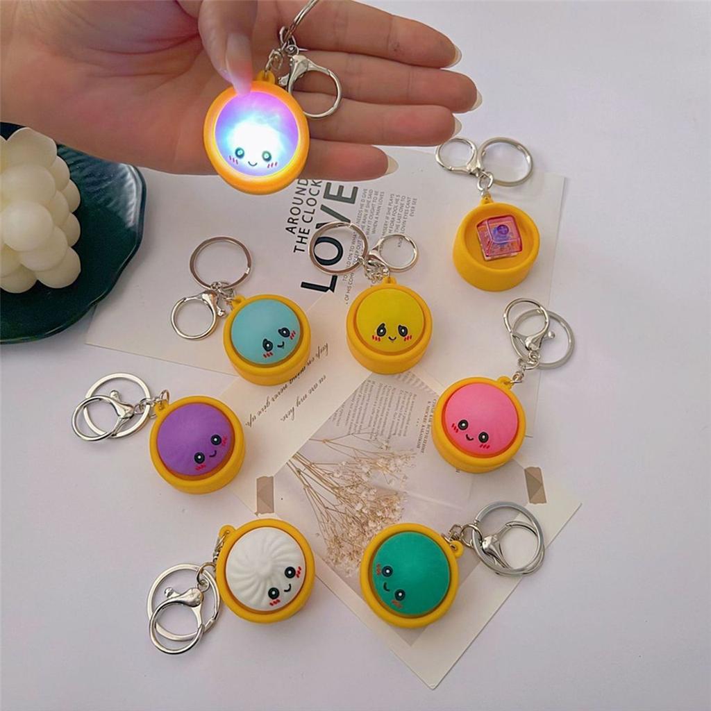 4/6/12 Stück Knödel Tastatur Clicker mit Schlüsselanhänger Fidget Clicker Tastaturtaste Finger Clicker für Erwachsene bei der Arbeit Reisen Zuhause