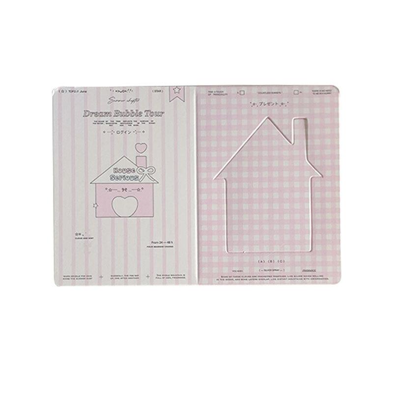 10PCS Ins Hollow Folding Card Photo Frame Protection Packaging Material Decoration Folding DIY Message Greeting Card Card