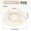 uxcell Mini Straw Hats 4-Pack, 6-inch Knitted Miniature Doll Straw Hats, Small Hats for Dollhouse DIY Craft Decorative Accessories, XXL Size Wood