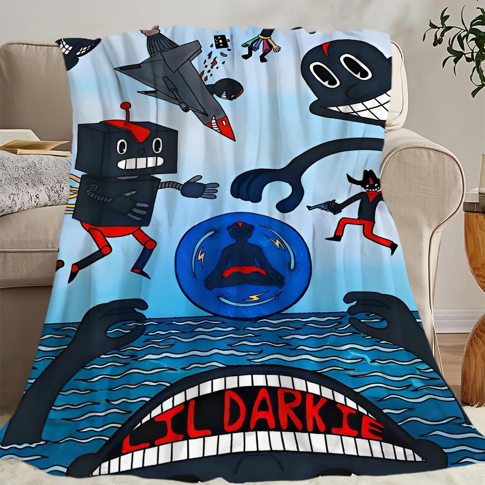 Hip Hop Music Lil D-Darkie Blanket Blanket for Couch Sofa Travel Home Hiking Picni Bed Beding Flannel Blanket birthday gift