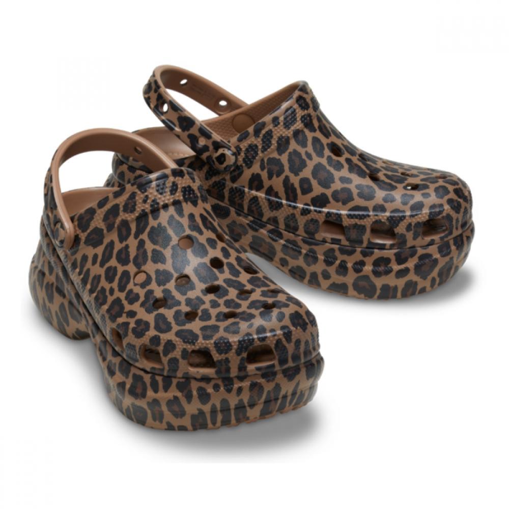 CrocS Женские Сабо Bay Animal 211624 2ld CrocS Сандалии Тапочки Джиббитсы Массивный Каблук Шипы Ре... W9(260)