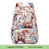 Girls' Cartoon Print School Backpack