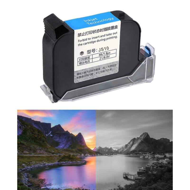 JS10 Ink Cartridge 12.7mm 600DPI High Yield Printing Optional Color For Handheld Inkjet Printer Models
