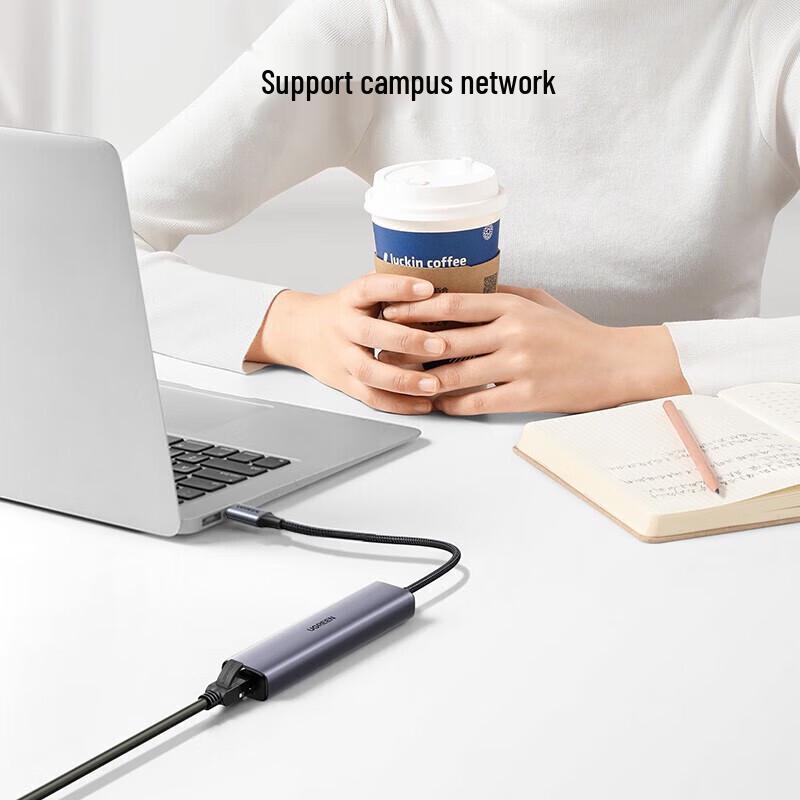 UGREEN USB-C to Ethernet & USB 3.0 Hub CM475