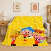 Coperta Morbida in Flanella Plim Plim Cartone Animato, Coperta Accogliente per Letto, Divano, Poltrona, Camera da Letto, Soggiorno, Viaggio, Picnic, Bambini, Campeggio