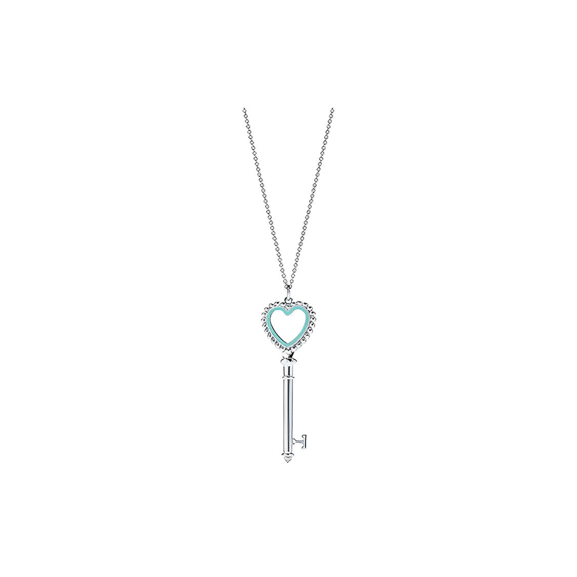 

Tiffany & Co. Срібна 925 проби підвіска у формі серця Жіноче намисто 27340628 Box+Shopping Bag,18in