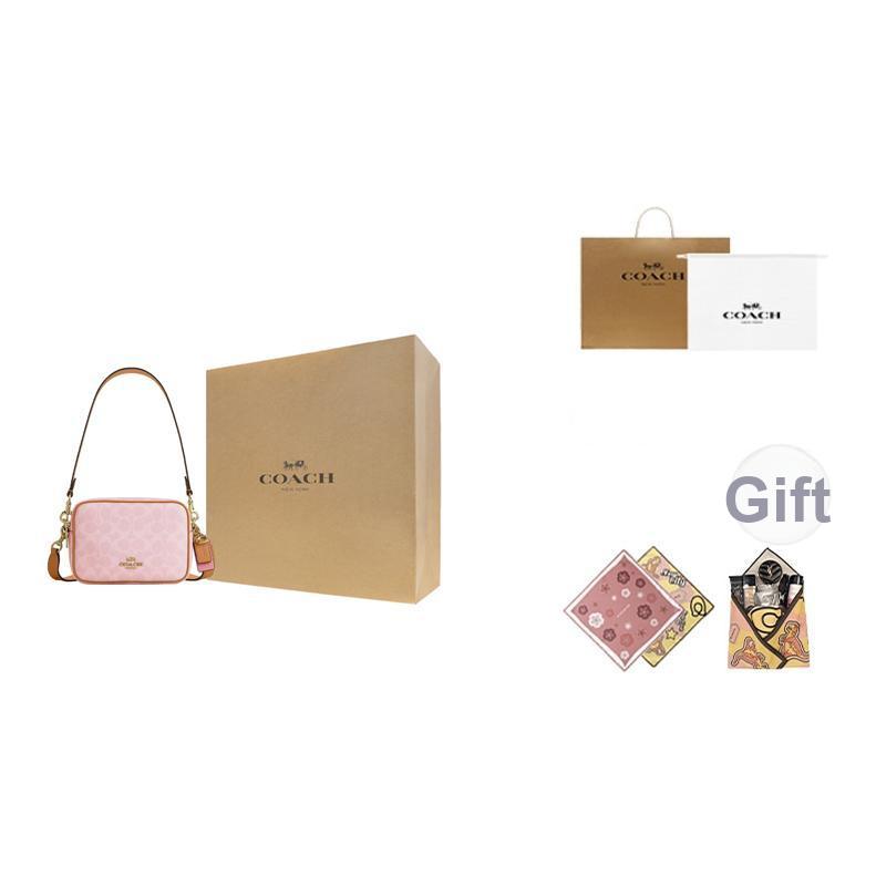 Coach Carey 18 Edizione Limitata San Valentino Zaino Monogramma Doppia Zip Borsa a Spalla Donna Rosa CEK74-IMPO
