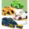 New Dinosaur Tank Inertia Glide Ejection Car Simulation Shape Boy Girl Parent-child Interactive Educational Toy White