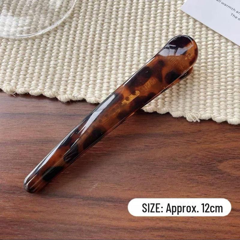 Leopard Print Duckbill Hair Clip for Stylish Side Bangs