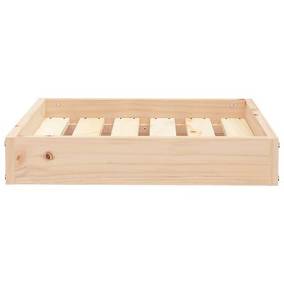 Dog Bed 51.5 X 44 X 9 Cm Solid Pine Wood