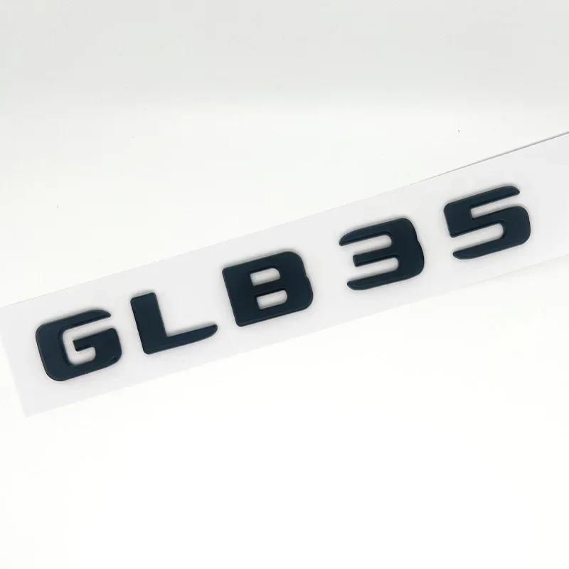 3D ABS Black  GLB35 Letters Turbo 4matic Emblem AMG Badge Car Rear Star Sticker For Mercedes Benz GLB35 X247 Accessories