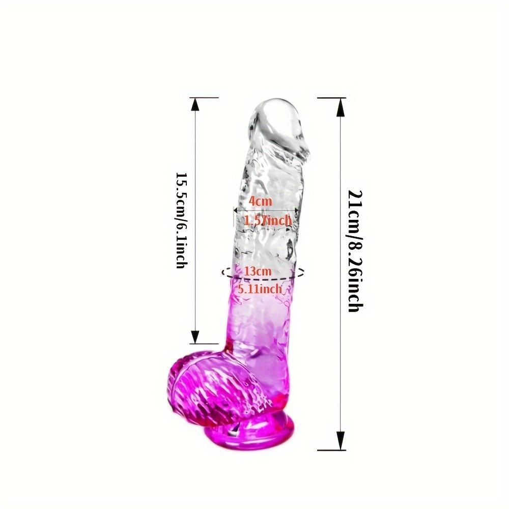 Cute Purple Clear Realistic Anal Plug Toy - Unisex Anal Dilator for Men Women, Pleasure Stimulation Massager