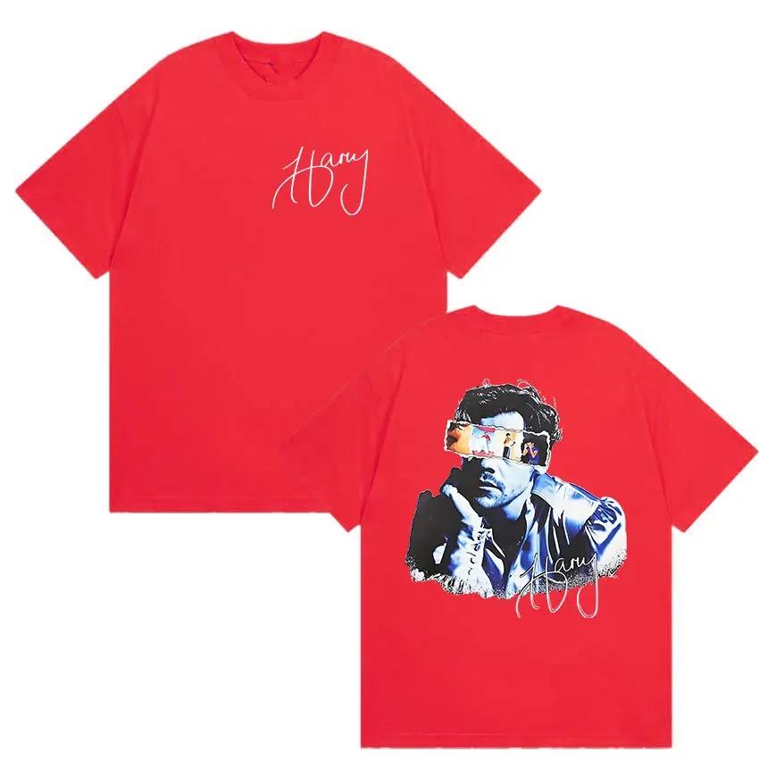 

Unisex Retro Style Hip Hop Clothing Rapper Harry Styles Tour 2026 Graphic T Shirt T-shirt Casual Cotton Short Sleeve Tshirts Y2K S