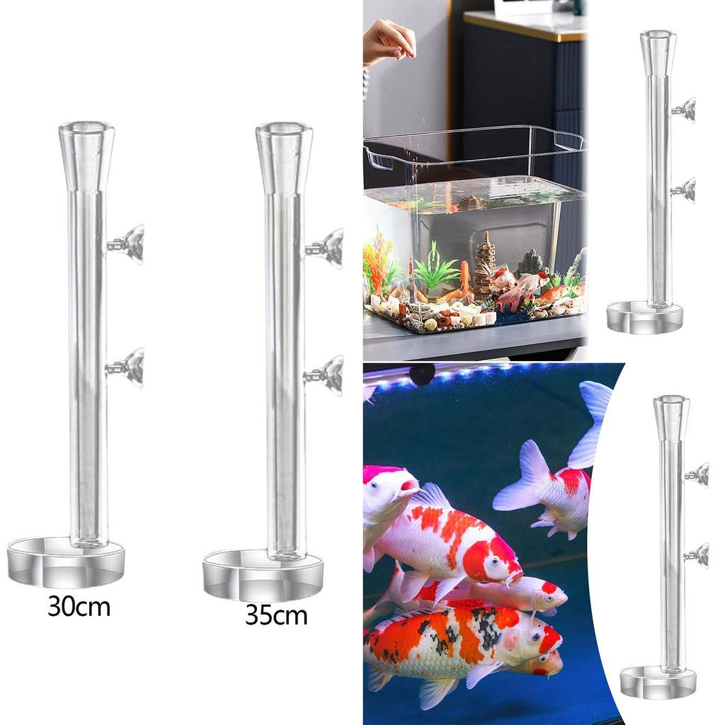 Aquarium Feeder Tube Easy to Use Fish Tank Accessories Multiuse Fish Food Container Transparent Feeding Tube for Spiders Fish