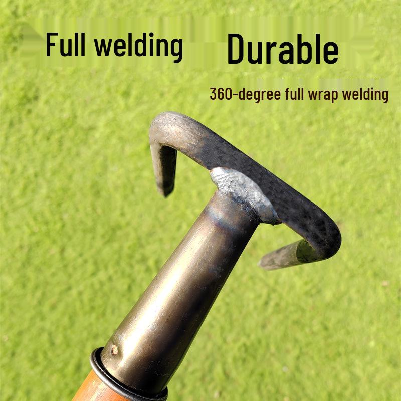 Multi-Tooth Steel Rake for Clamming, Soil Cultivation, Sweet Potato & Peanut Digging, Weeding, and Household Use