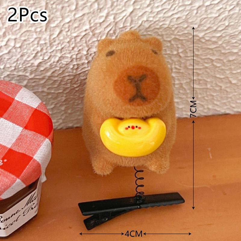 

2/5Pcs Cartoon Funny Capybara Hairpin For Women Girls Lovely Animal Capybara Hair Clip Cute Sweet Hair Accessories Gifts