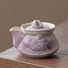 120ml Hand Painted Hydrangea Porcelain Kettle Purple With Handle Small Teapot Tea Ceremony Set Tea Jasmine Teaware Type