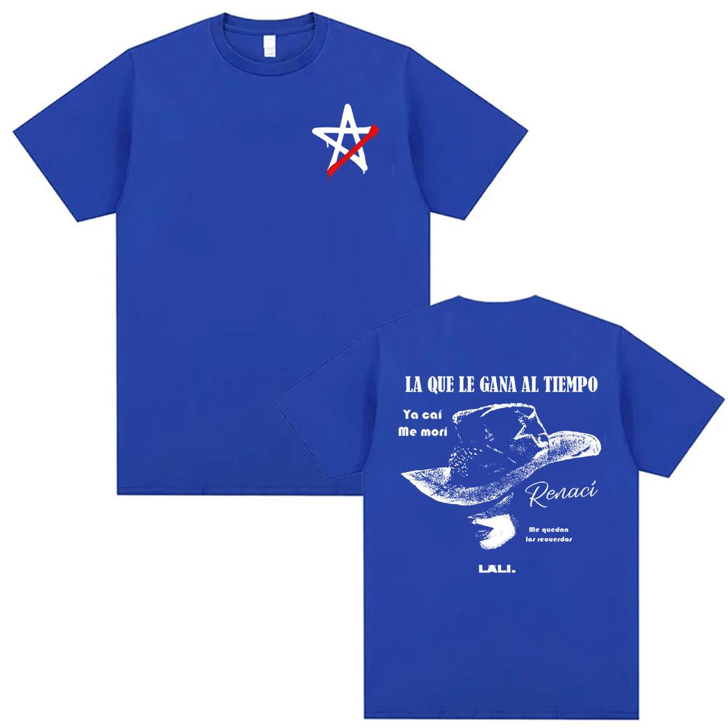 Singer Lali Esposito LA QUE LE GANA AL TIEMPO 2026 Tour Tshirts Unisex Women Summer Hip Hop Vintage T Shirt Cotton ONeck T Shirts