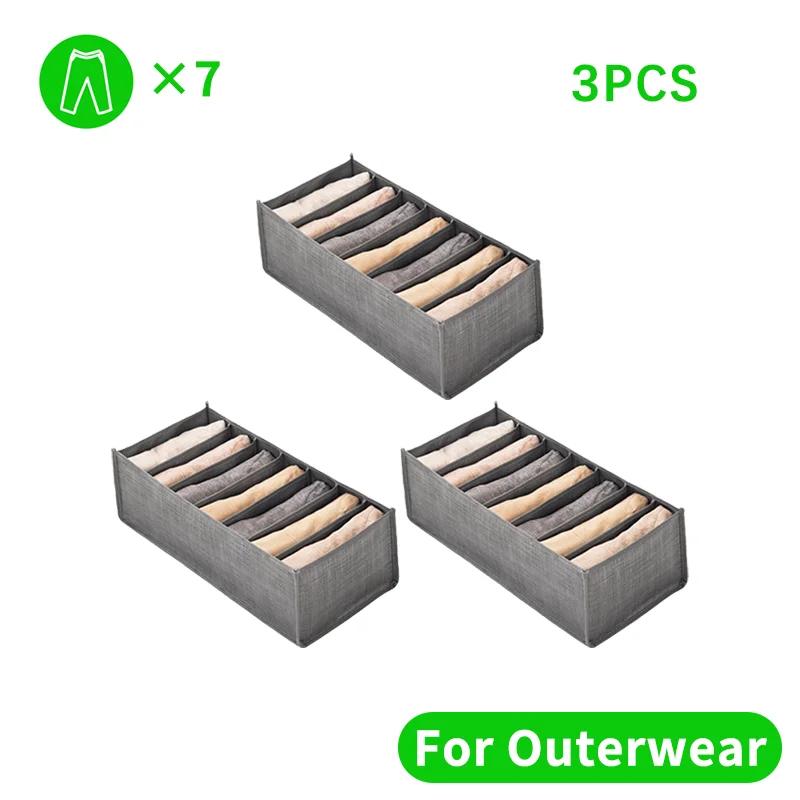 Closets Clothes Organizer Pants Jeans Storage Box Cabinet Organizer Drawers Underwear Socks T-Shirt Wardrobe Storage Organizers