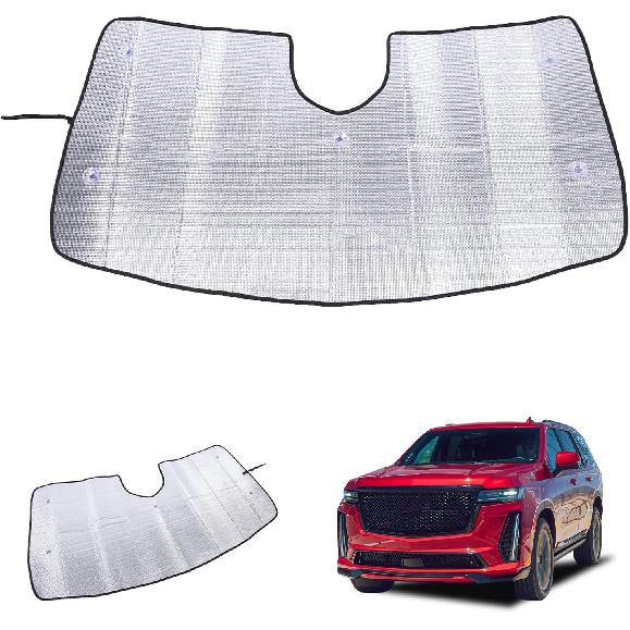 

Windshield Sunshade Compatible with Cadillac XT5 2017-2023 Foldable Windshield Sun Shade Protector, Reflective Sun Visor Privacy Block UV Rays Keep For Cadillac Escalade 202